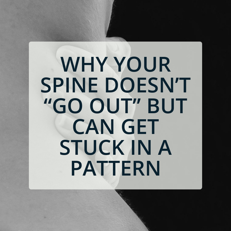 Why Your Spine Doesn’t “Go Out” But Can Get Stuck in a Pattern