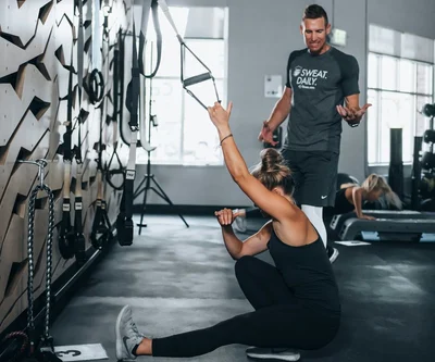 <p><em>Our Highest Level of Support</em></p>
<p>Everything in Gold, plus twice-weekly one-on-one personal training for greater structure, accountability and hands-on support.</p>
<p><strong>Nutrition + Fitness + Medical + Personal Training</strong></p>