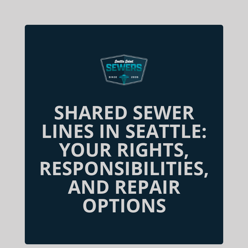 Shared Sewer Lines in Seattle: Your Rights, Responsibilities, and Repair Options