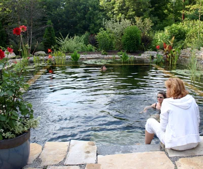 Make your garden come alive with a stunning swimming area.