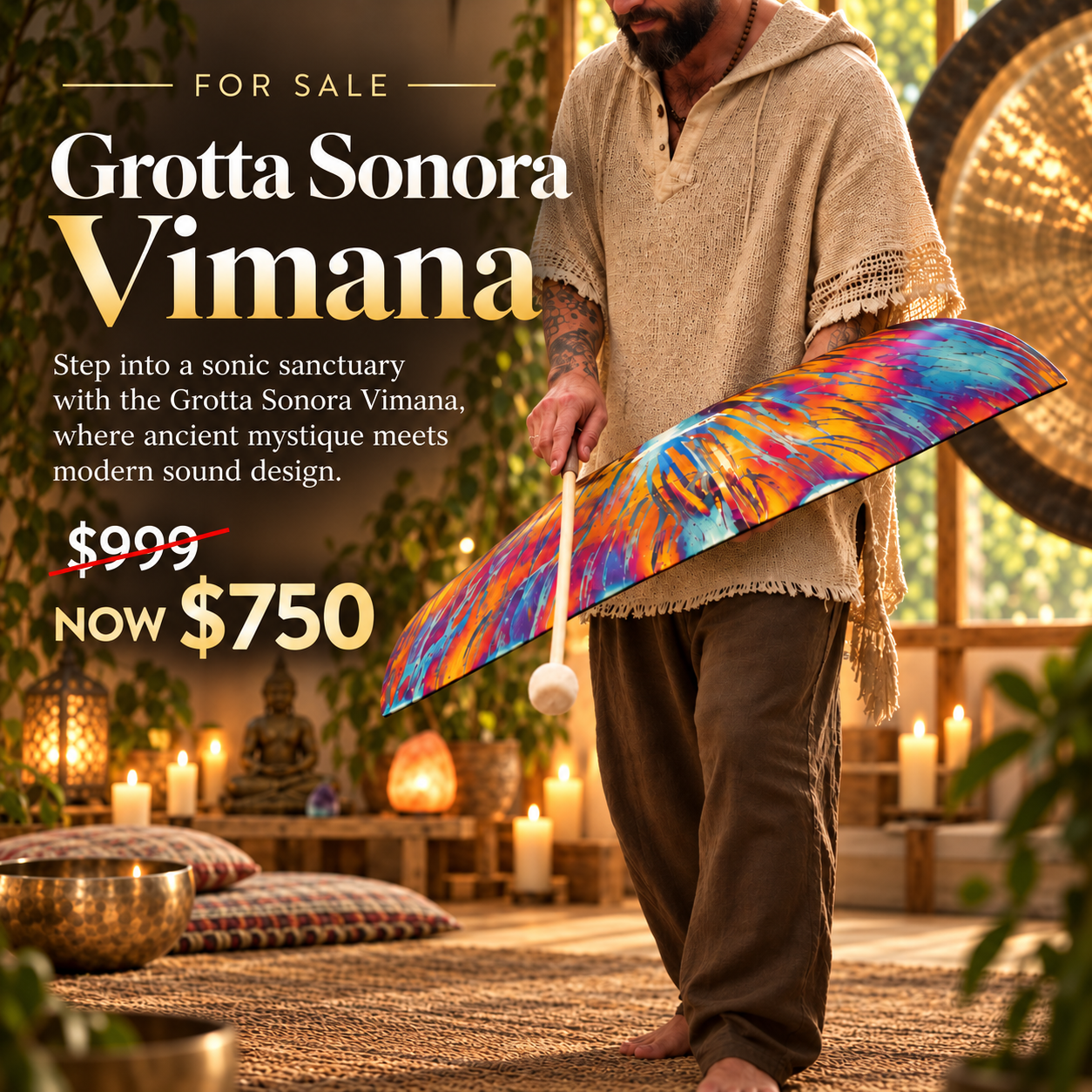 Grotta Sonora Vimana Wing Gong