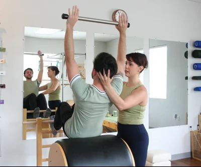 <p><em>Receive individualized attention.&nbsp;</em></p>
<p>Private sessions allow us to look closely at your movement and create a practice that meets you where you are.</p>