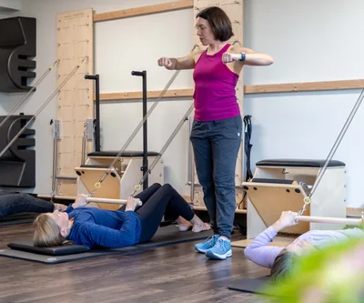 <p>Many of our students come to Pilates to find relief from back and/or neck pain. We will customize a training plan to help you rebuild strength and finding relief from pain.</p>