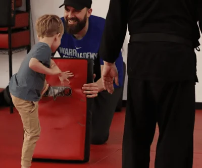 <p>This class is designed for young children and their parents to learn karate basics together, fostering bonding and fun.</p>