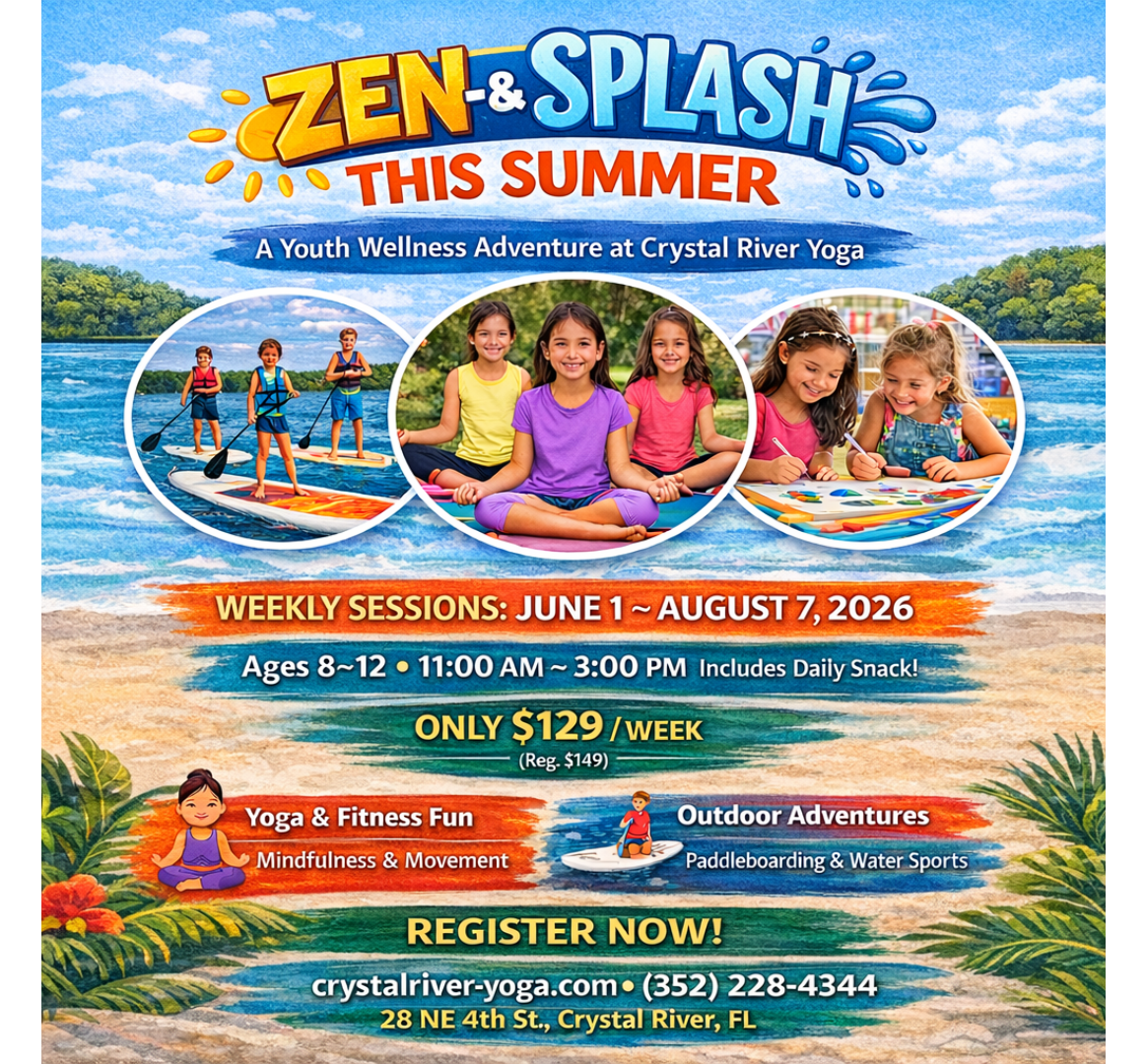 <p style="text-align: center;">Only at Crystal River Yoga!</p>