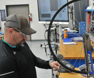 <p>Always ride TRUE! Wheel truing to within .5 mm radial and horizontally,&nbsp; dishing, and correct spoke tension and balancing&nbsp; guarantees stability and longevity for your bike.</p>