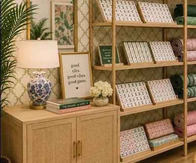 <p>Browse curated boutique of mahjong tiles, mats, racks, accessories, thoughtful gifts and all things mahjong! </p>
<p><strong>Treat yourself or find the perfect gift.</strong></p>