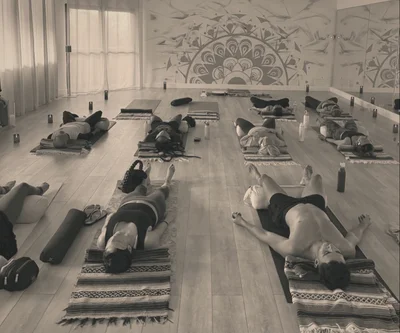 <p style="text-align: center;"><span style="font-family: 'book antiqua', palatino, serif;">Think of us as your somatic sanctuary. &nbsp;Escape the daily hustle and everyday stress through breathwork and meditation sessions designed to restore and realign.</span></p>