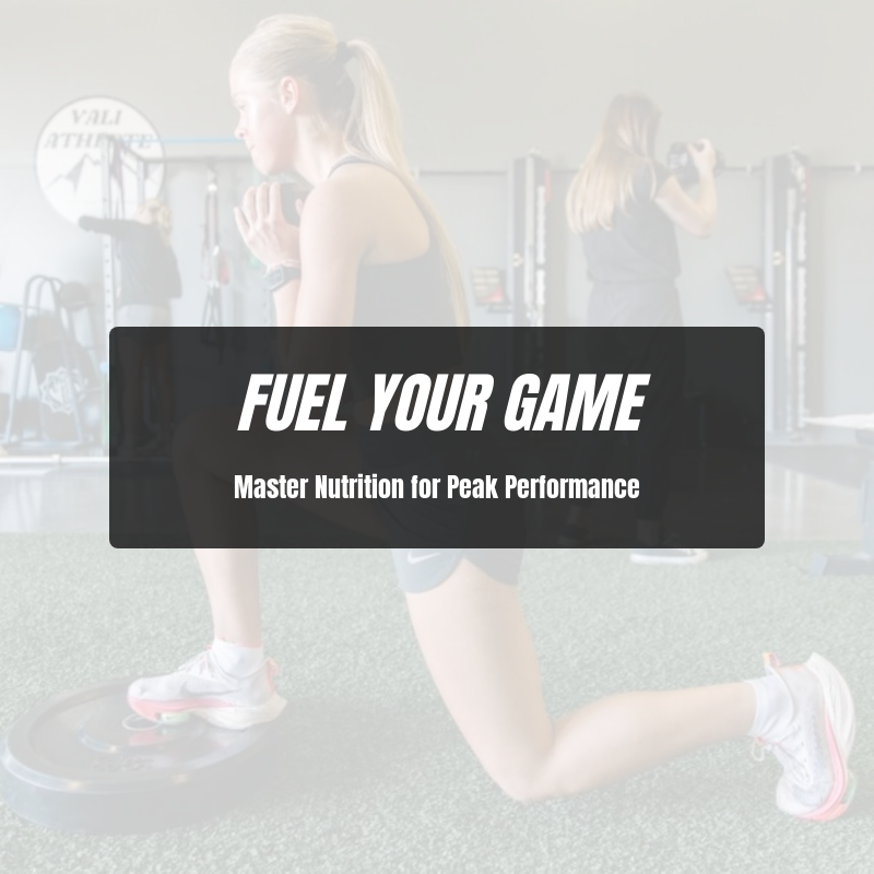 Unlocking Peak Performance: The Role of Nutrition in Athletic Training
